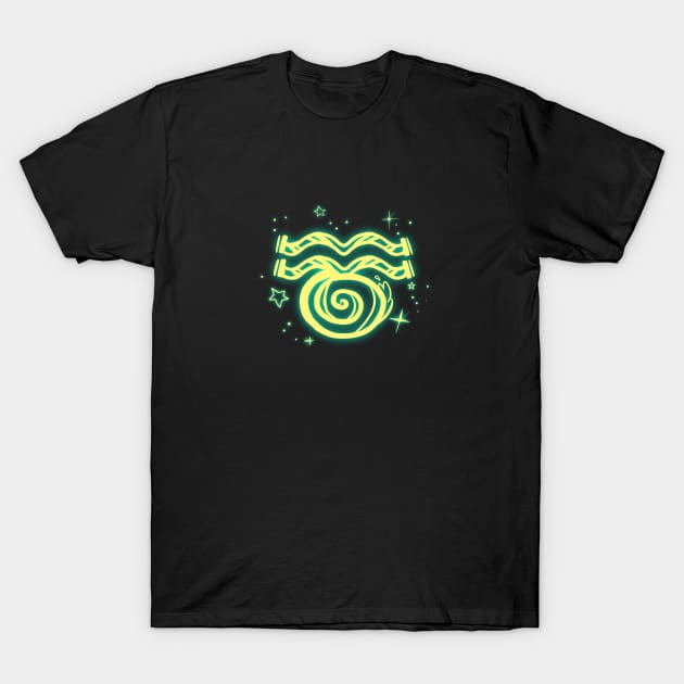 Aquarius zodiac T-Shirt by WiliamGlowing